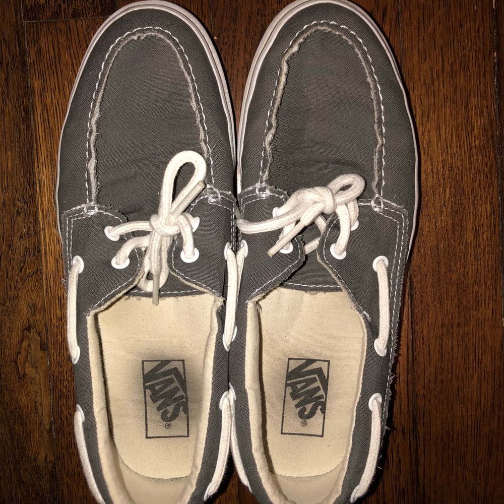 Men’s Gray Vans, sz 9.5